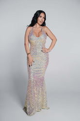 Bling Siren - Rochie sirenă cu paiete multicolore Sia House Sia House pentru femei elegante