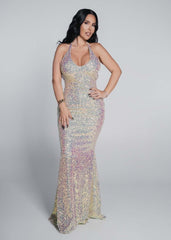 Bling Siren - Rochie sirenă cu paiete multicolore Sia House Sia House pentru femei elegante