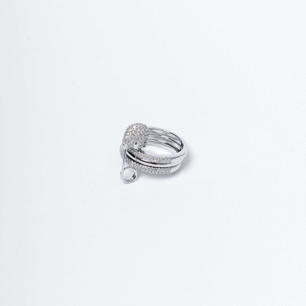 Set bijuterii bratara si inel cu ac de siguranta si cristale PIN ME - Sia House Sia House pentru femei elegante