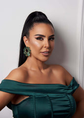 Cercei Gloria cu cristale verzi - Sia House Sia House pentru femei elegante