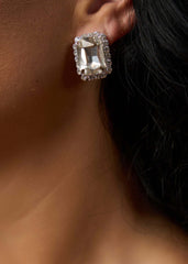 Cercei Daisy cu cristale argintii Sia House pentru femei elegante