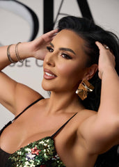 Cercei Ava din metal auriu - Sia House Sia House pentru femei elegante