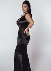 Bling Enchant long silk jewel dress