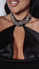 Bling Enchant long silk jewel dress