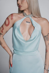 Bling Enchant long silk jewel dress