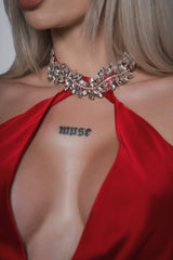 Bling Enchant long silk jewel dress