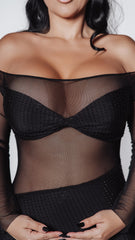 Bling Goddess crystal lycra dress