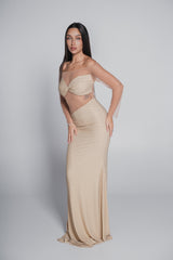 Bling Goddess crystal lycra dress