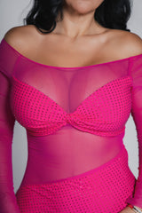 Bling Goddess crystal lycra dress