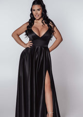 Bling Muse long taffeta dress