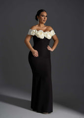 Blush Affair - Rochie lungă tip sirenă off-shoulder Sia House Sia House pentru femei elegante