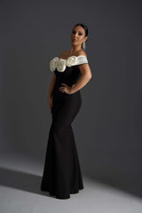 Blush Affair - Rochie lungă tip sirenă off-shoulder Sia House Sia House pentru femei elegante