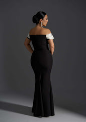 Blush Affair - Rochie lungă tip sirenă off-shoulder Sia House Sia House pentru femei elegante