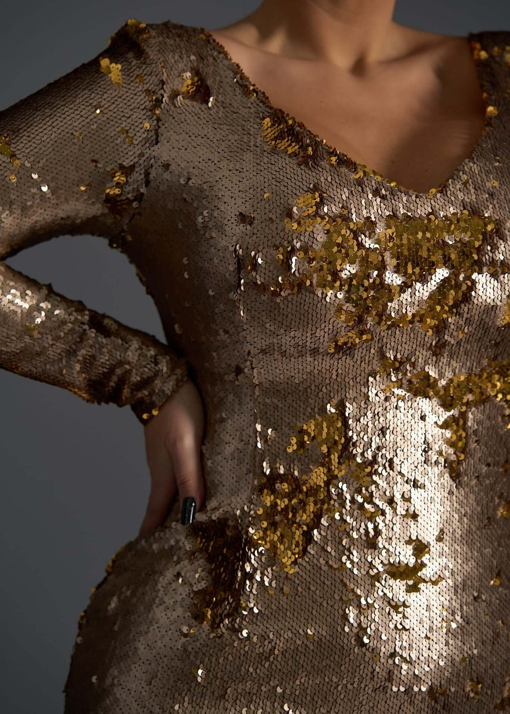 Eclipse Desire - Rochie midi elegantă cu paiete reversibile Sia House Sia House pentru femei elegante