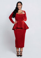 Velvet Sinner Midi Dress