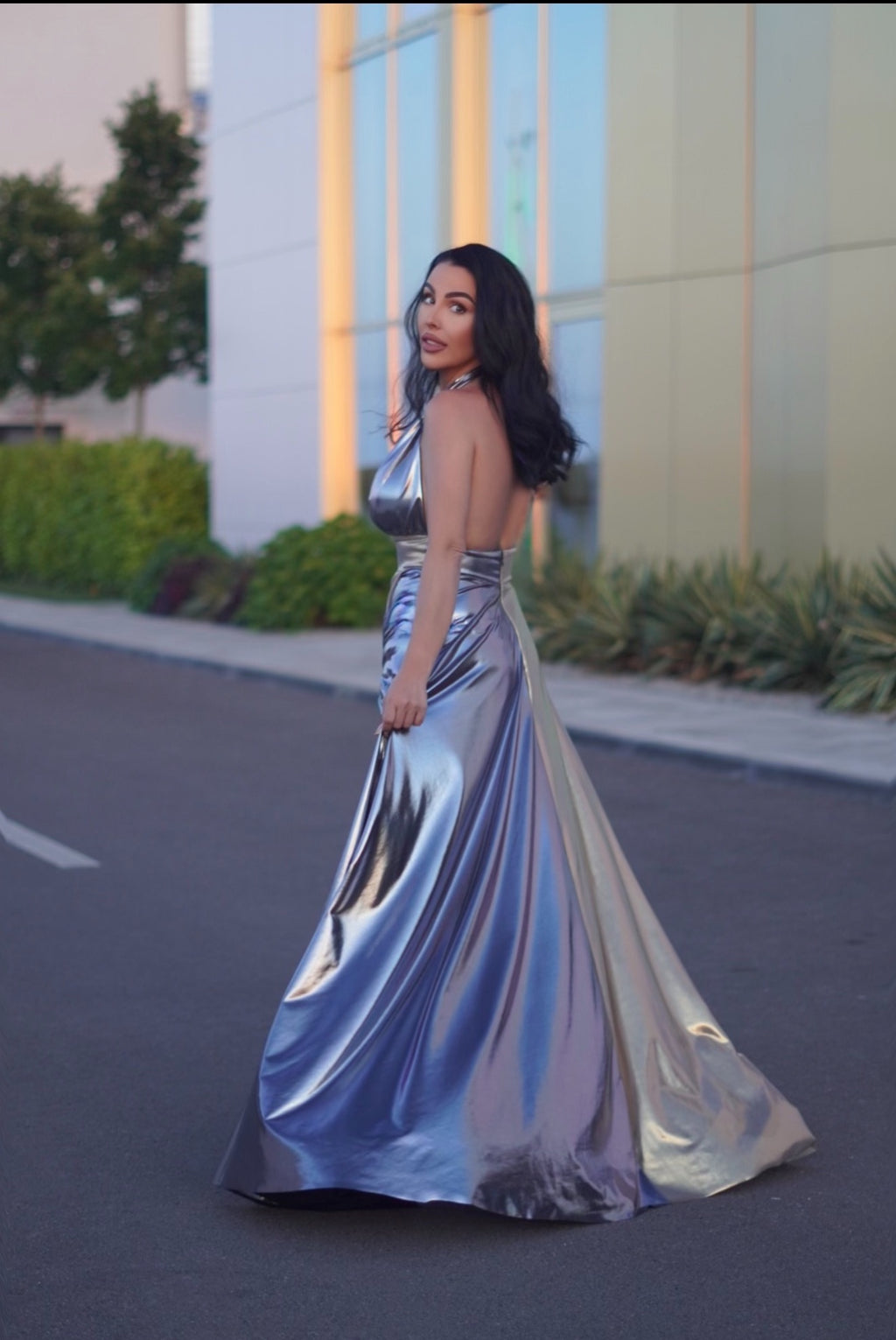 Rochie lunga bicolora - Duality