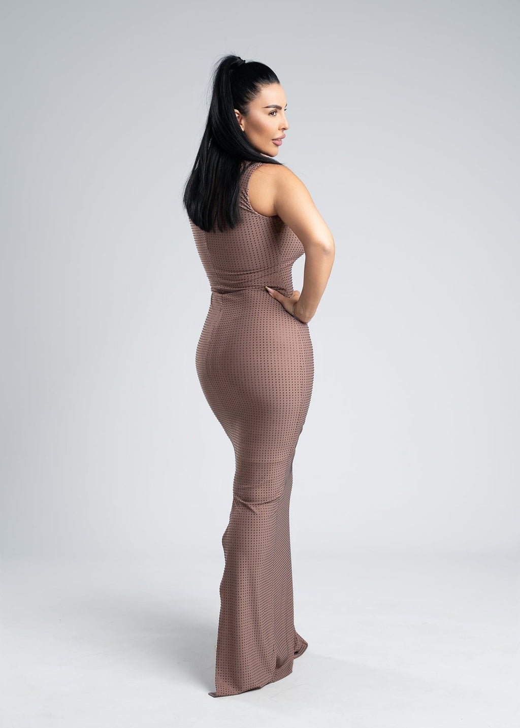 Rochie lycra cu cristale - SAFFA