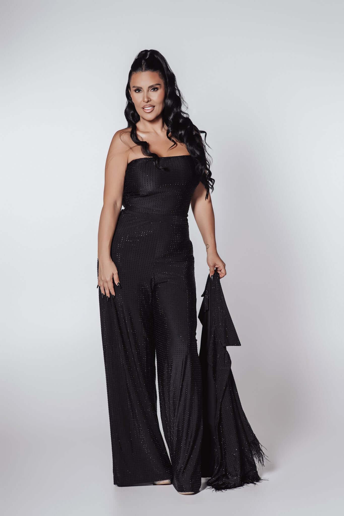 Bling Miray crystal lycra suit - 3 pieces