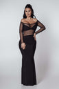 Bling Goddess crystal lycra dress