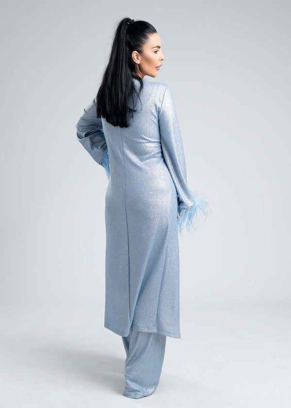 Costum 2 piese material lurex - SANDRA