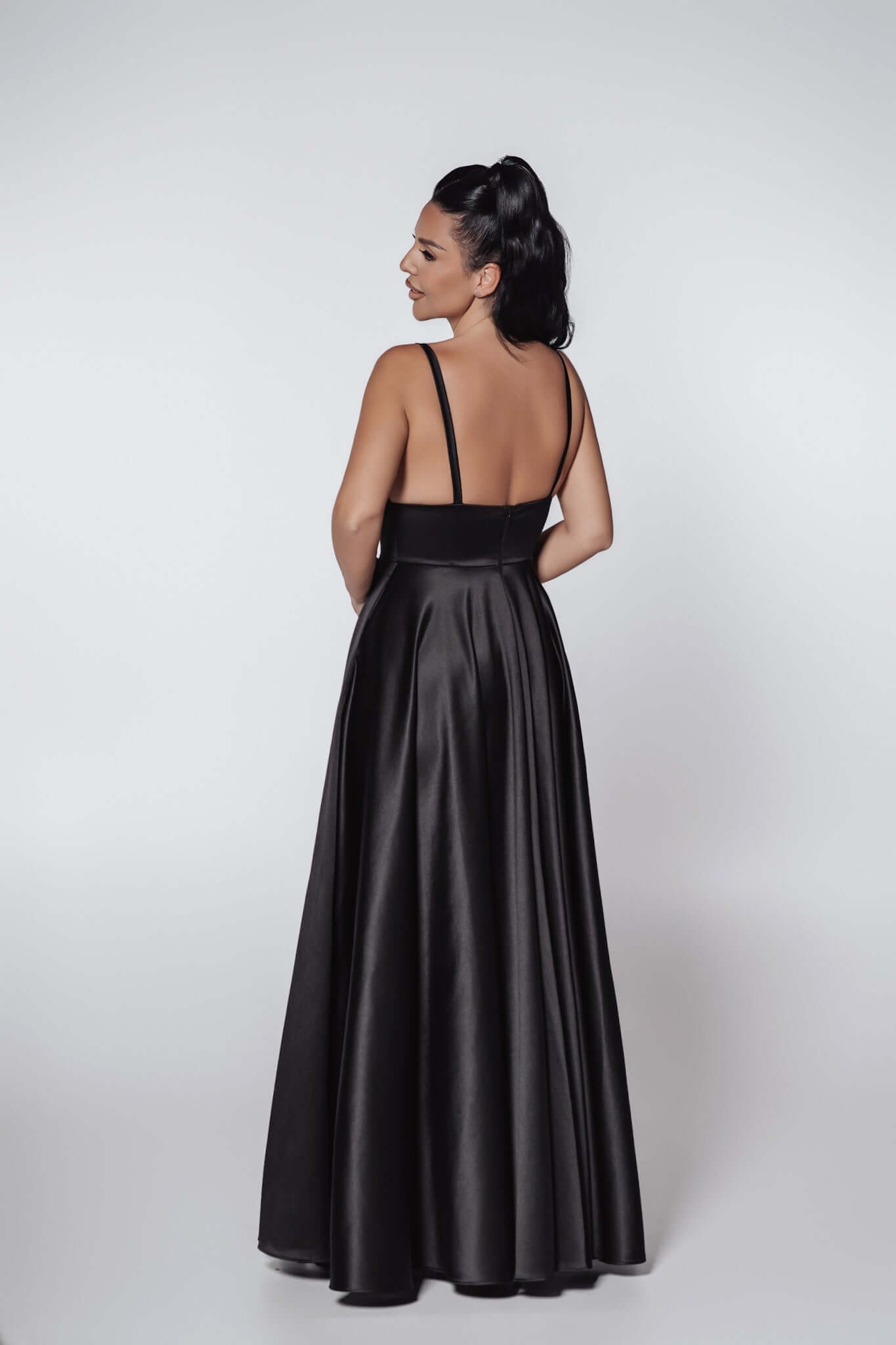 Bling Muse long taffeta dress