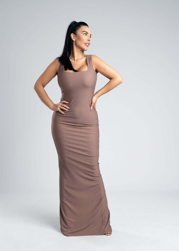 Rochie lycra cu cristale - SAFFA