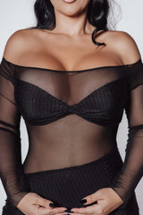 Bling Goddess crystal lycra dress