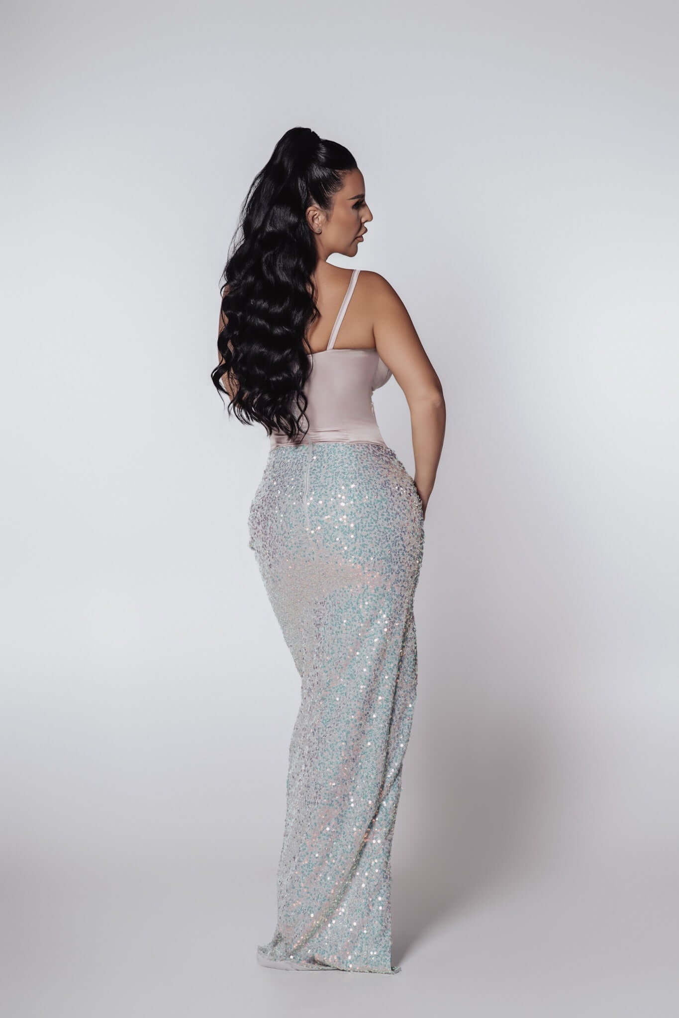 Bling Desire long corset dress