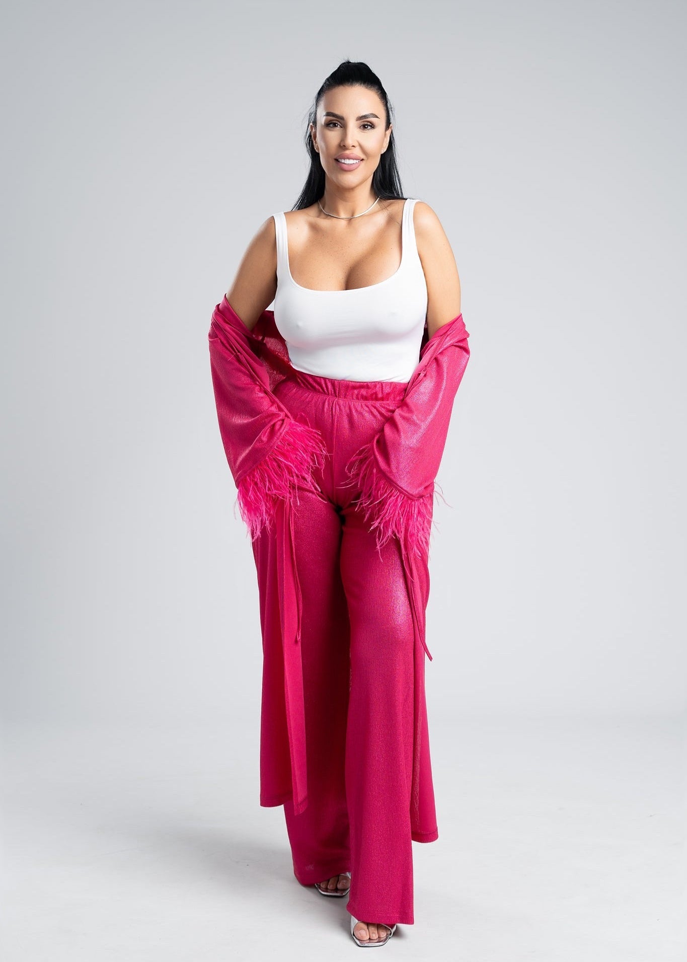Costum 2 piese material lurex - SANDRA Main image