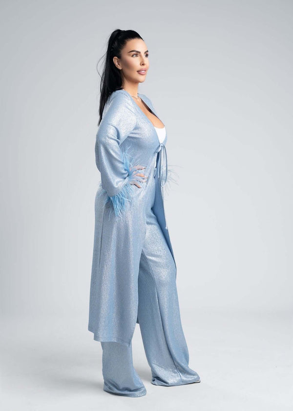 Costum 2 piese material lurex - SANDRA