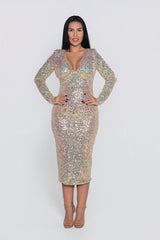 Savage Pearl Midi Dress
