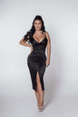 Bling Seduction taffeta tapered dress