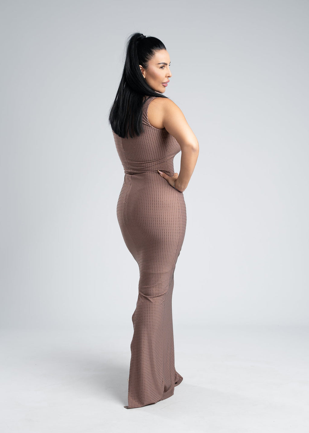 Rochie lycra cu cristale - SAFFA
