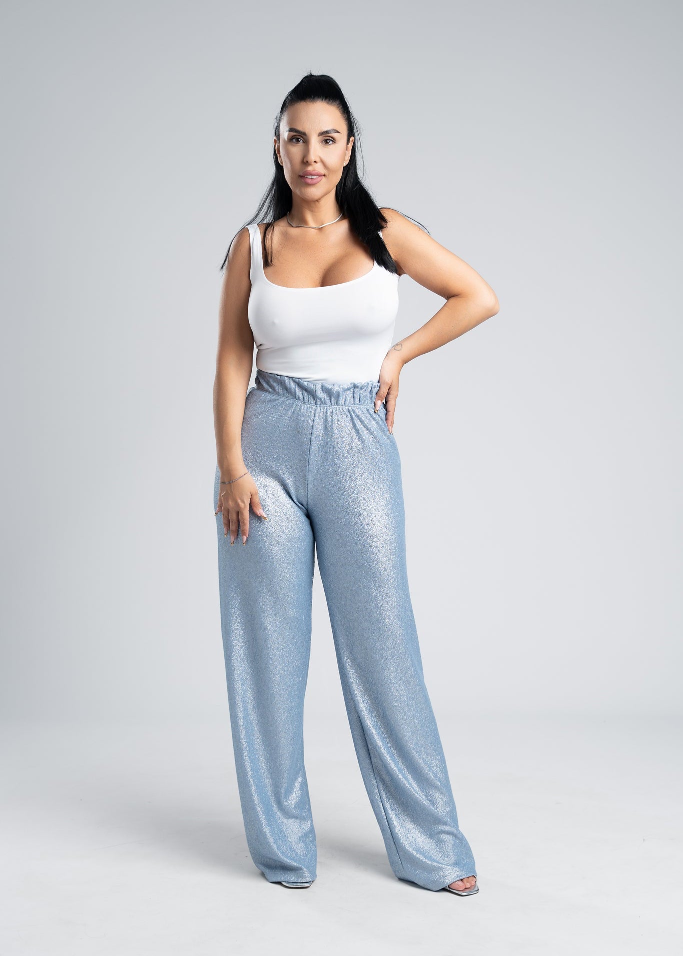 Costum 2 piese material lurex - SANDRA