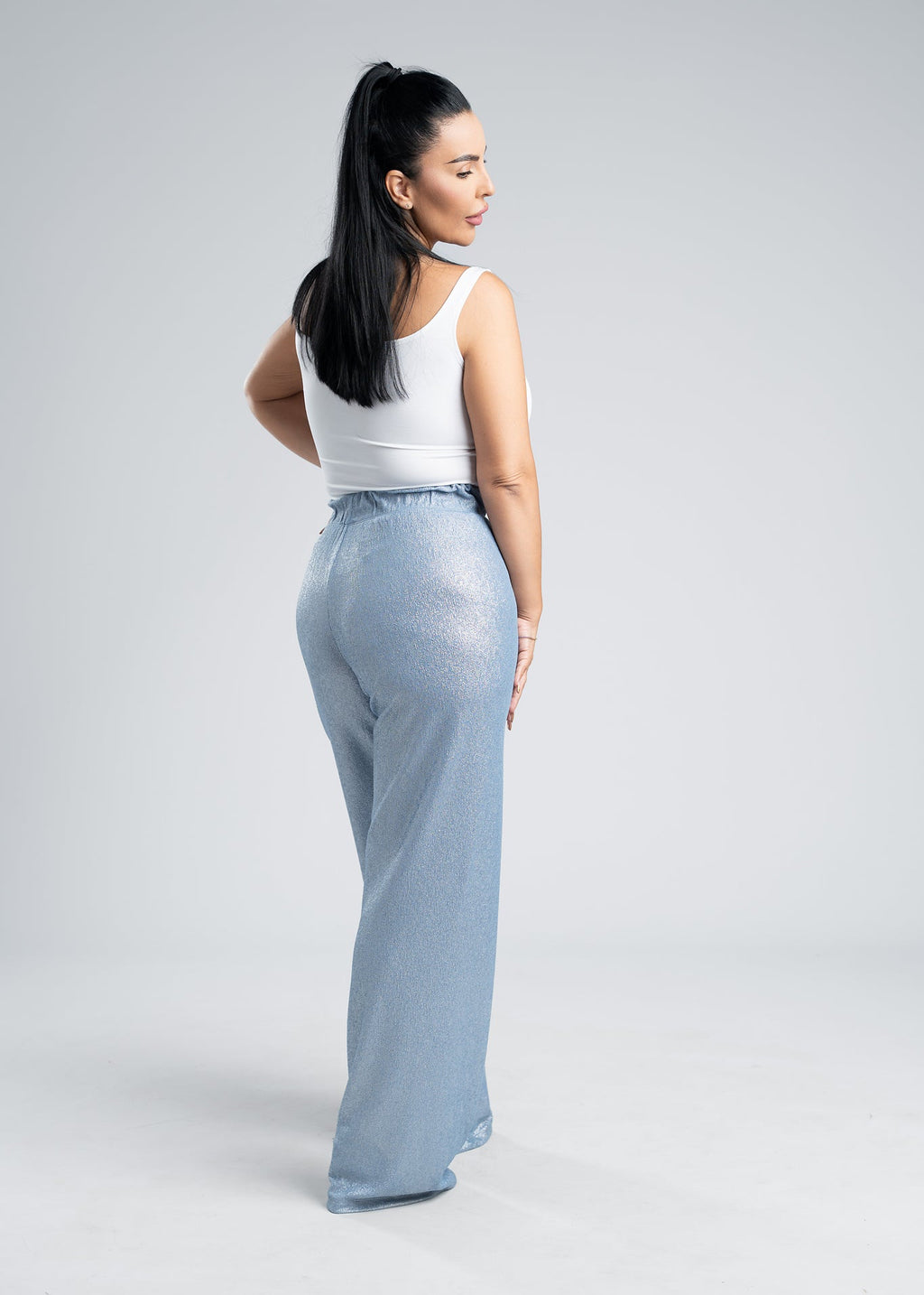 Costum 2 piese material lurex - SANDRA