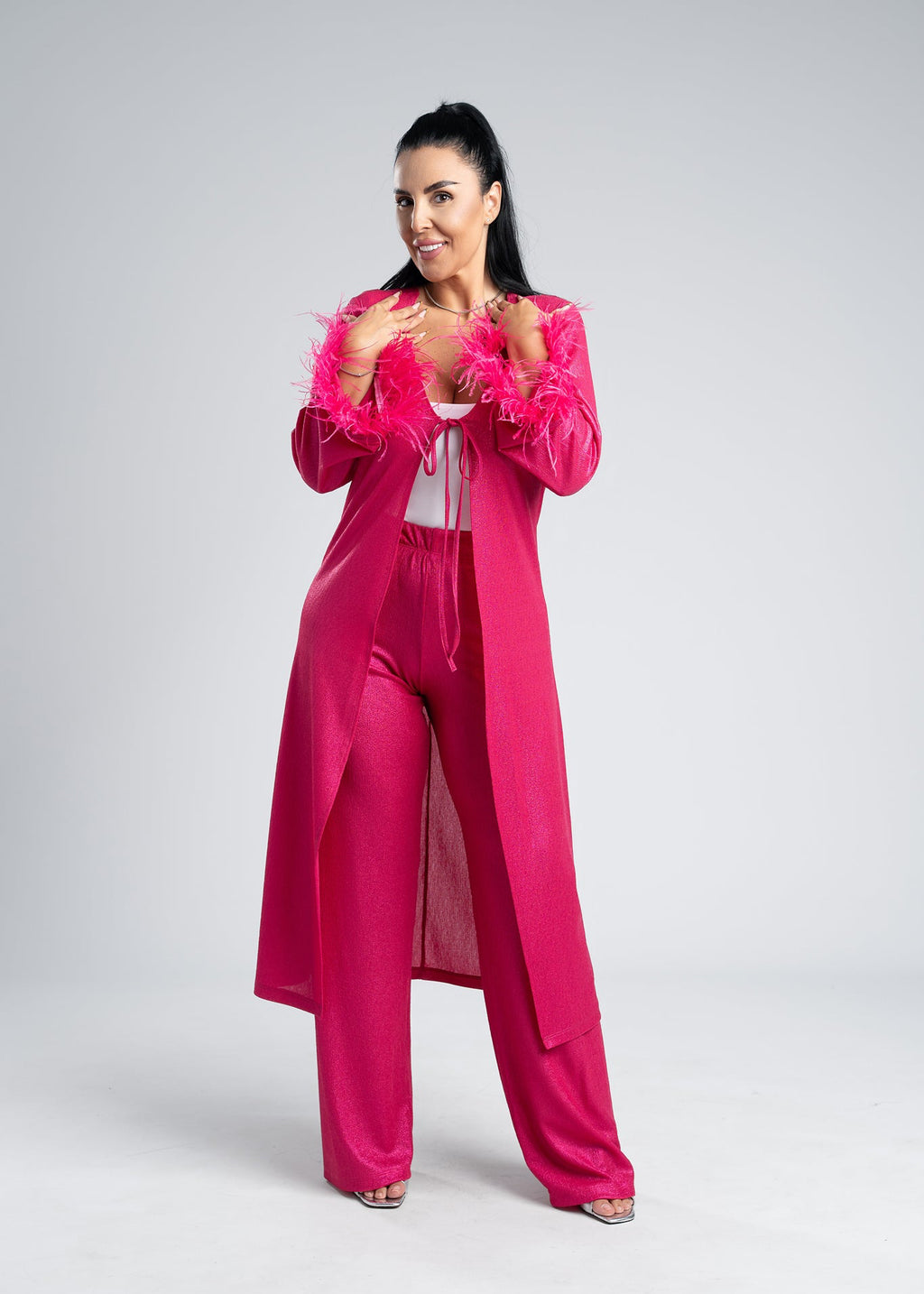 Costum 2 piese material lurex - SANDRA