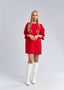 Rochie tip tricou cu inimioare din cristale - "LOVE SIA"