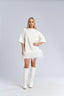 Tricou tip rochie cu pene statement - "FEATHER LOVE" Tee Dress