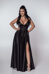 Bling Muse long taffeta dress