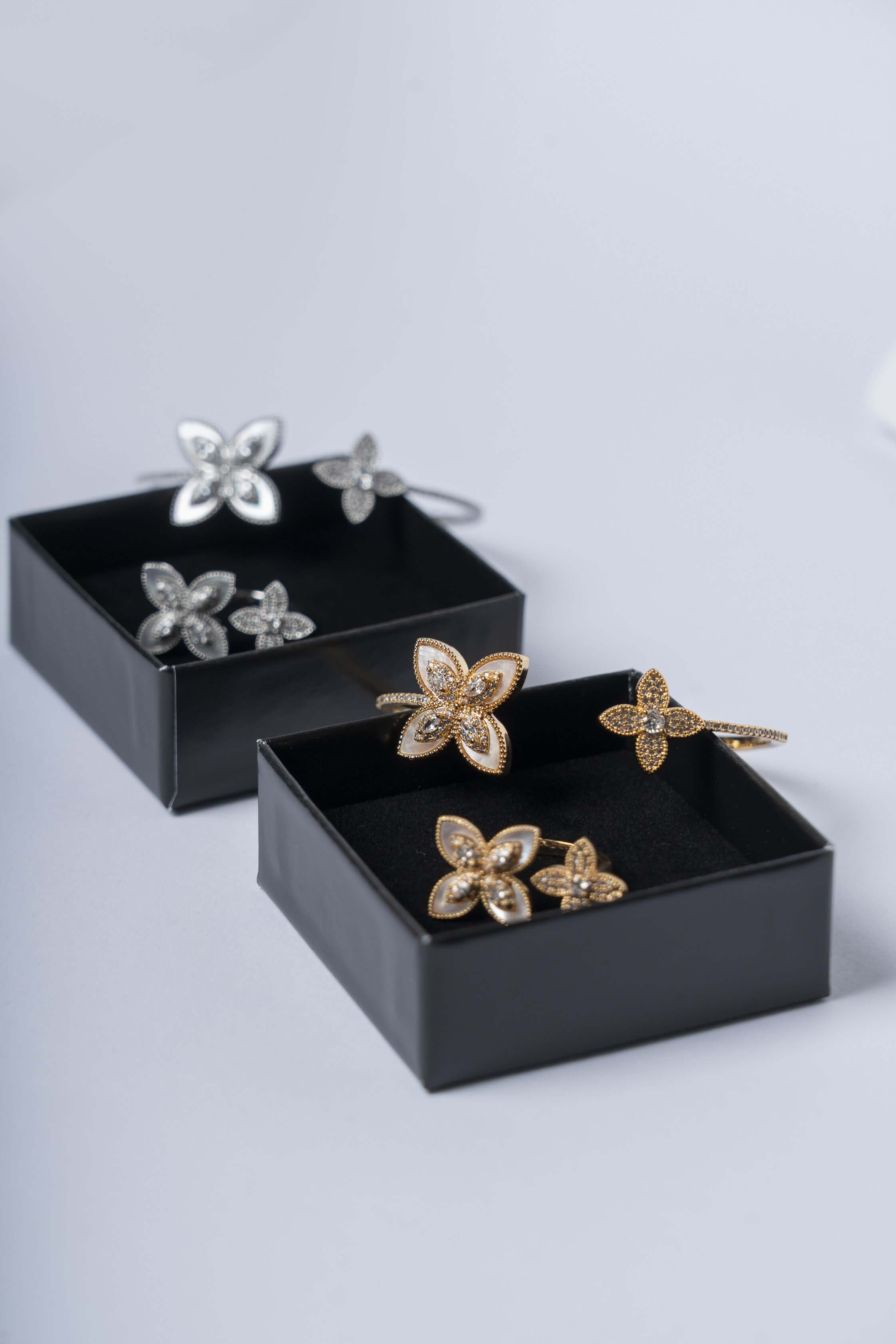 Embrace Floral Bracelet + Ring Set