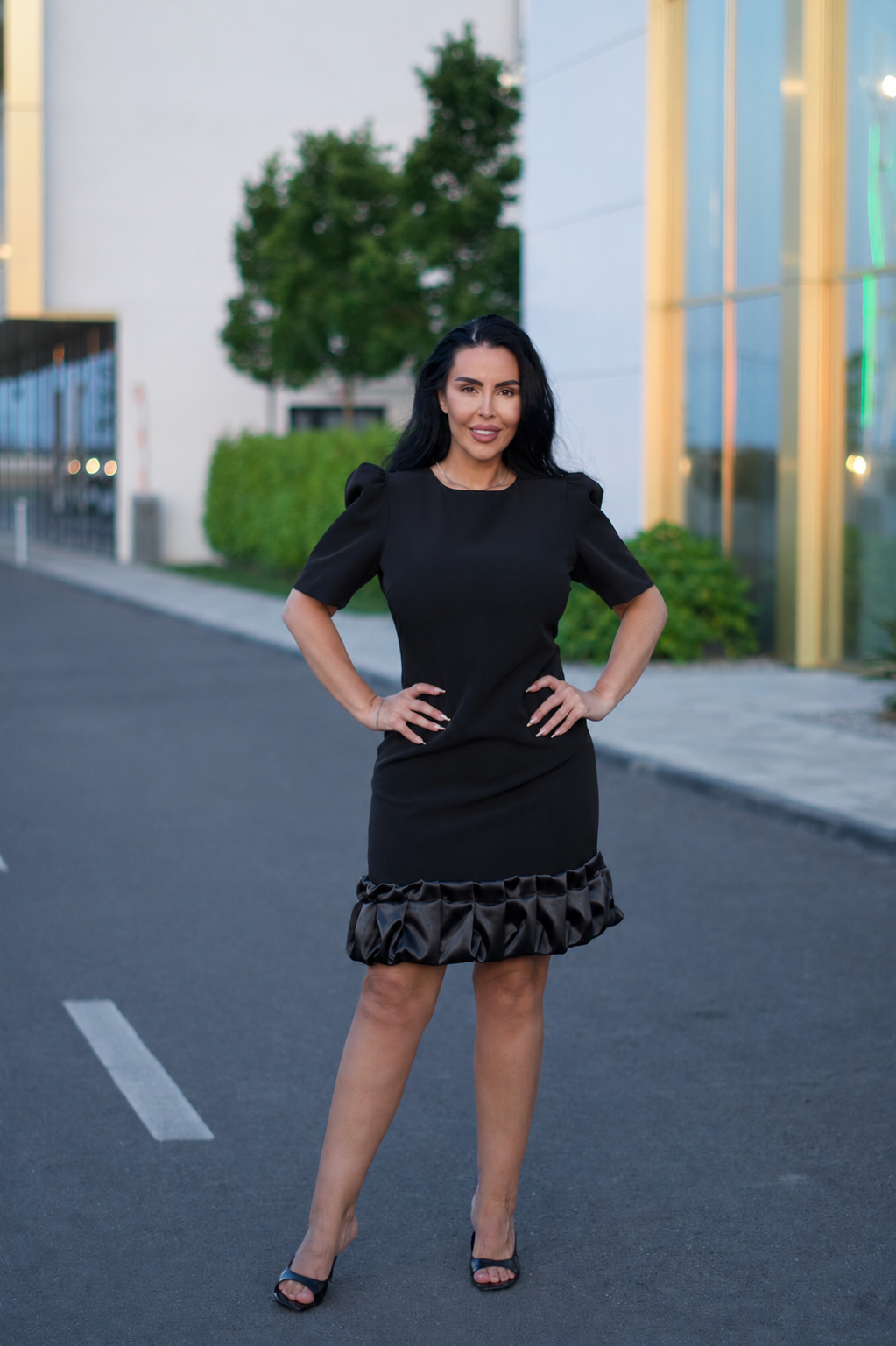 Lady – Rochie elegantă cu detaliu din tafta Secondary image