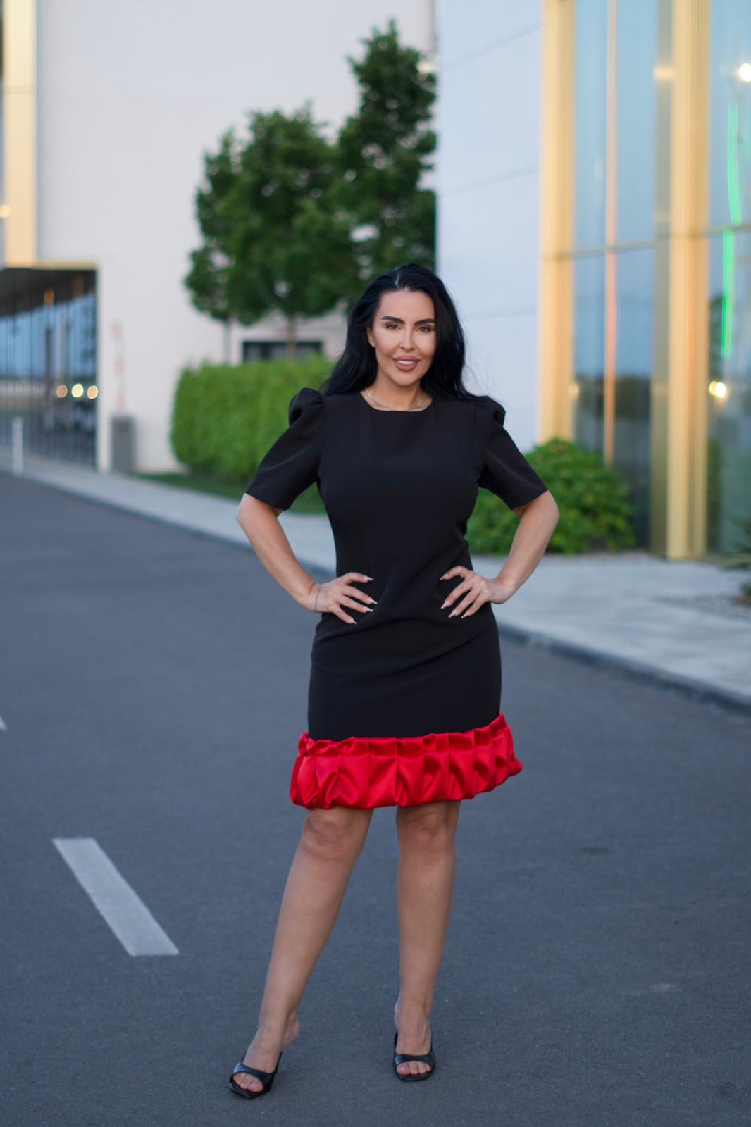 Lady – Rochie elegantă cu detaliu din tafta Main image