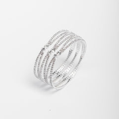 Glam Spark Bracelet – Silver, with sparkling crystals