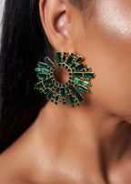 Cercei Gloria cu cristale verzi - Sia House Sia House pentru femei elegante