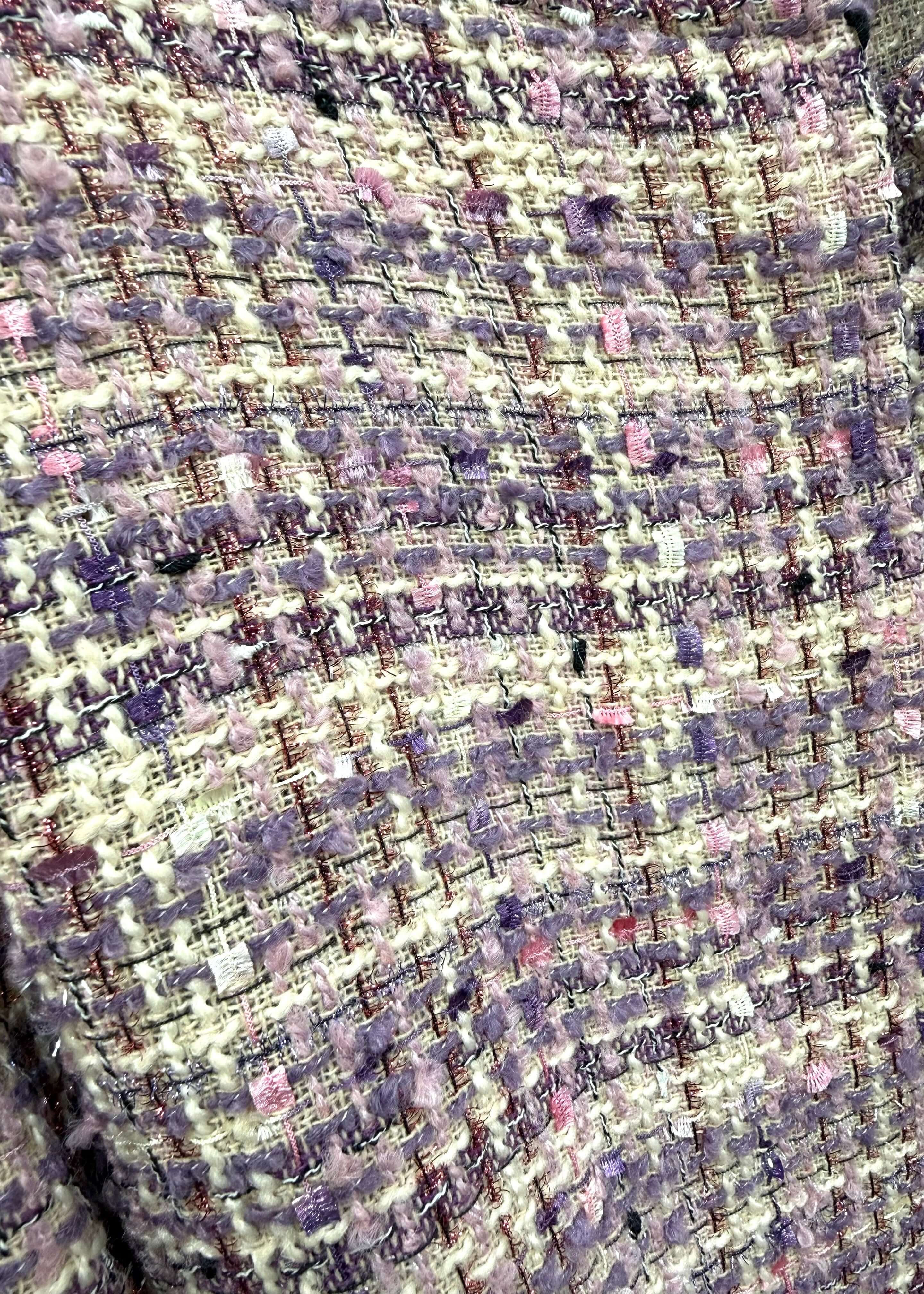 Țesătură tip Chanel pentru set sacou & fustă SIA Paris Muse