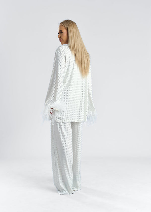 Bling Miray crystal lycra suit - 3 pieces