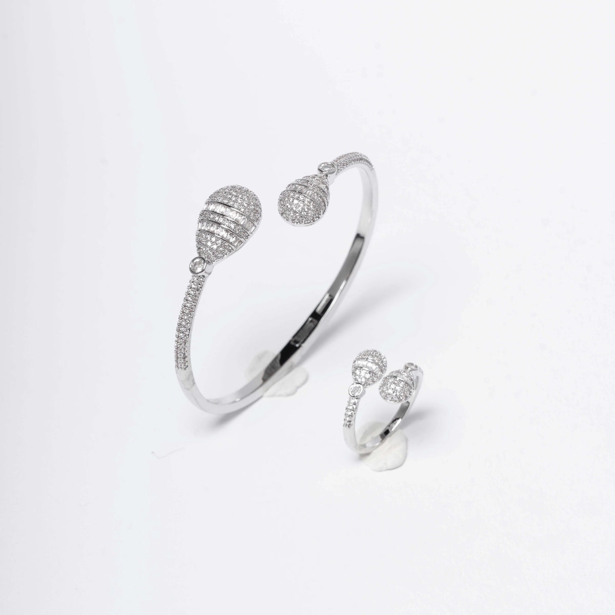 Galaxy Drop Bracelet &amp; Ring Set – Silver &amp; Gold