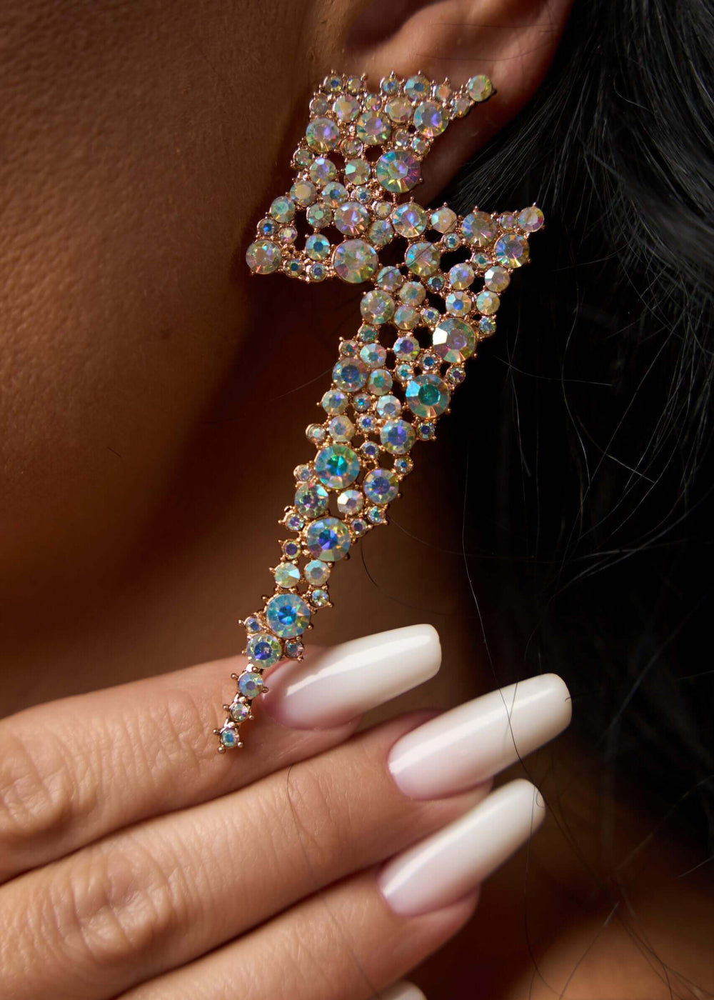 Cercei Carisa - Eleganță aurie cu cristale multicolore Sia House pentru femei elegante
