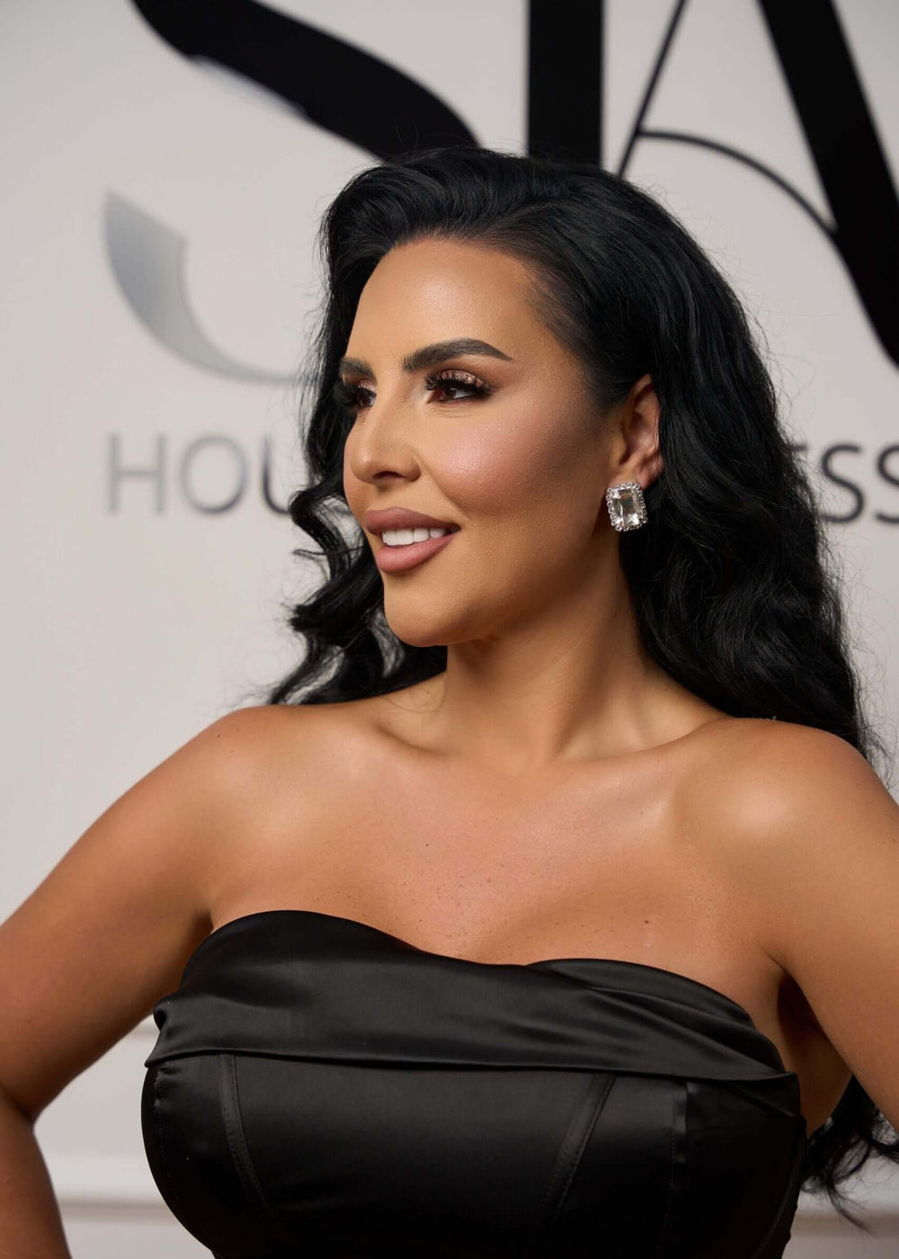 Cercei Daisy cu cristale argintii Sia House pentru femei elegante