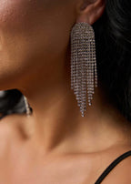 Cercei Lea cu 11 șiraguri de cristale argintii - Sia House Sia House pentru femei elegante